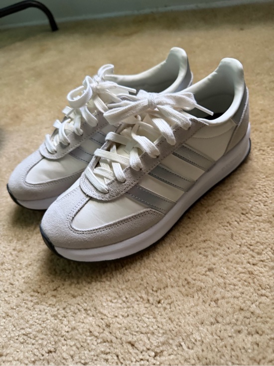 adidas Shoes - adidas Women’s Running Sneakers in White and Light Gray